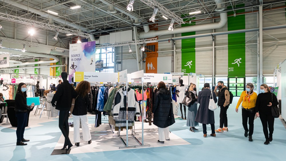 The scene at Texworld Evolution Paris.