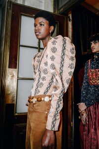 Backstage at Ulla Johnson RTW Fall 2022 ​on February 13, 2022 in New York.