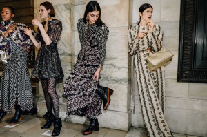 Backstage at Ulla Johnson RTW Fall 2022 ​on February 13, 2022 in New York.