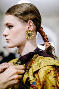 Backstage at Ulla Johnson RTW Fall 2022 ​on February 13, 2022 in New York.