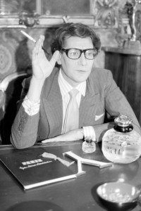 Yves Saint Laurent introduces his New Fragrance Paris at a Private Meeting with WWD on July 5, 1983.