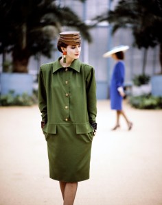 A look from Yves Saint Laurent's Couture Fall 1985 collection.