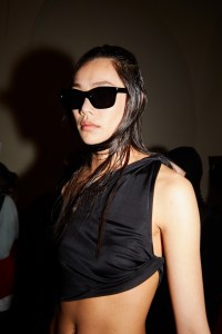Backstage at Andreādamo RTW Fall 2022