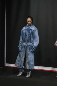 Backstage at Diesel RTW Fall 2022