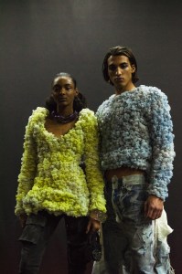 Backstage at Diesel RTW Fall 2022