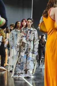 Backstage at Diesel RTW Fall 2022