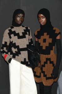 Backstage at Max mara RTW Fall 2022