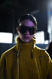 Backstage at Max mara RTW Fall 2022