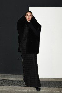 Backstage at Max mara RTW Fall 2022