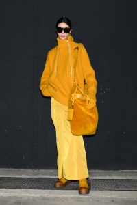 Backstage at Max mara RTW Fall 2022