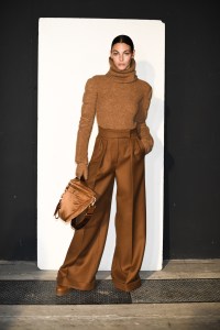 Backstage at Max mara RTW Fall 2022