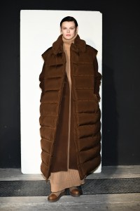 Backstage at Max mara RTW Fall 2022