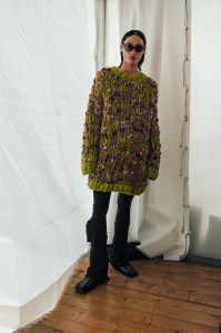 Backstage at Trussardi RTW Fall 2022