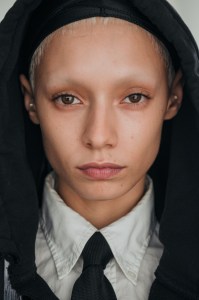 Backstage at Trussardi RTW Fall 2022