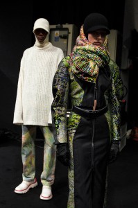 Backstage at Ferrari RTW Fall 2022