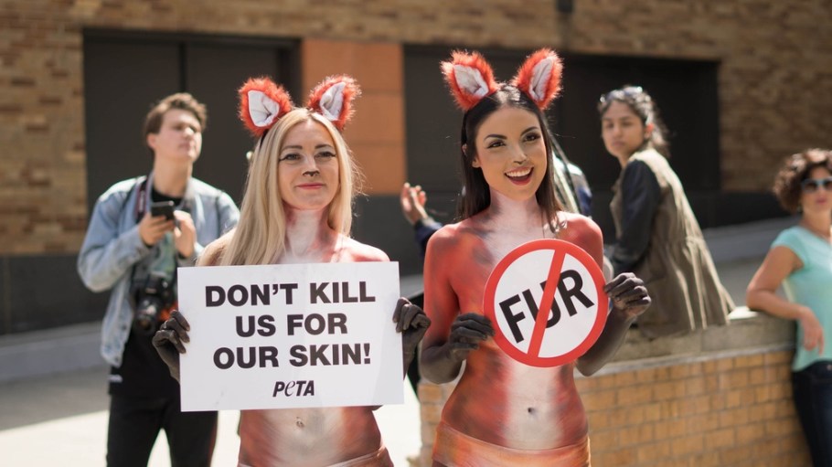 PETA Demonstration at Fashion Week in New York City - 9/9/17