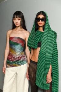 Backstage at Missoni RTW Fall 2022