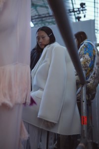 Backstage at Acne Studios RTW Fall 2022