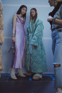 Backstage at Acne Studios RTW Fall 2022