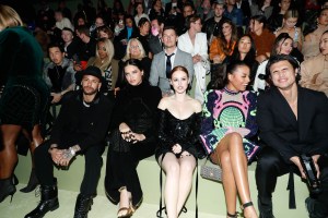 The scene in the front row.