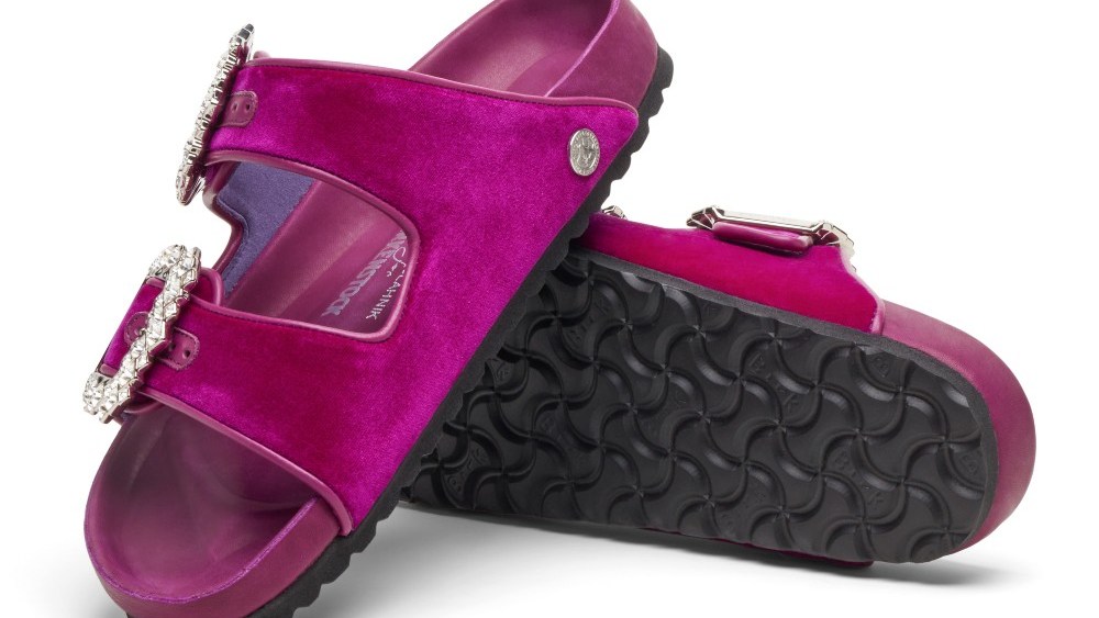 The Manolo Blahnik for Birkenstock collection puts an upscale spin on the footwear brand’s Arizona sandal and Boston clog.