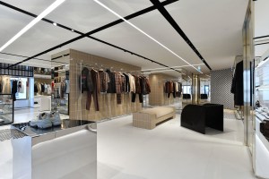 The Burberry flagship on Rue Saint Honoré in Paris