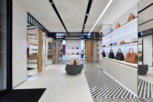 The Burberry flagship on Rue Saint Honoré in Paris