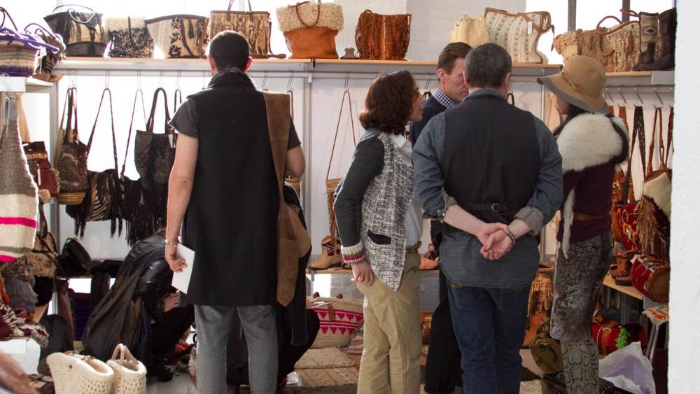 Attendees at the Designers & Agents show in New York.