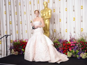 Jennifer Lawrence in Dior at the 2013 Oscars 