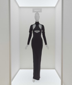 Among the current styles that are on view is this LaQuan Smith dress from the designer’s fall 2022 collection.