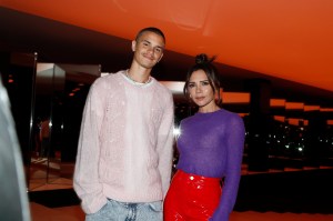 Romeo and Victoria Beckham