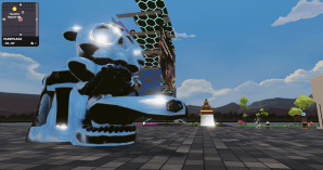 The Philipp Plein show at Decentraland's Metaverse Fashion Week.