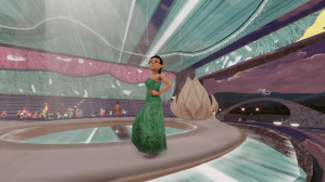 The Etro "Liquid Paisley" fashion show at Metaverse Fashion Week.