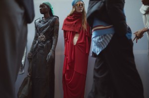 Backstage at Acne RTW Fall 2022