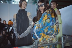 Backstage at Acne RTW Fall 2022