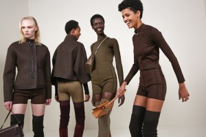 Backstage at Hermes RTW Fall 2022