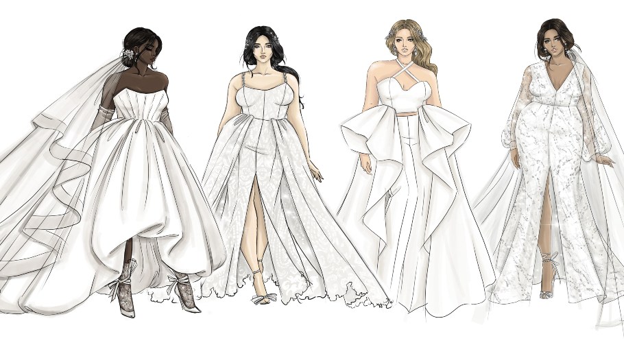 Bridal by Eloquii plus-size wedding fashion