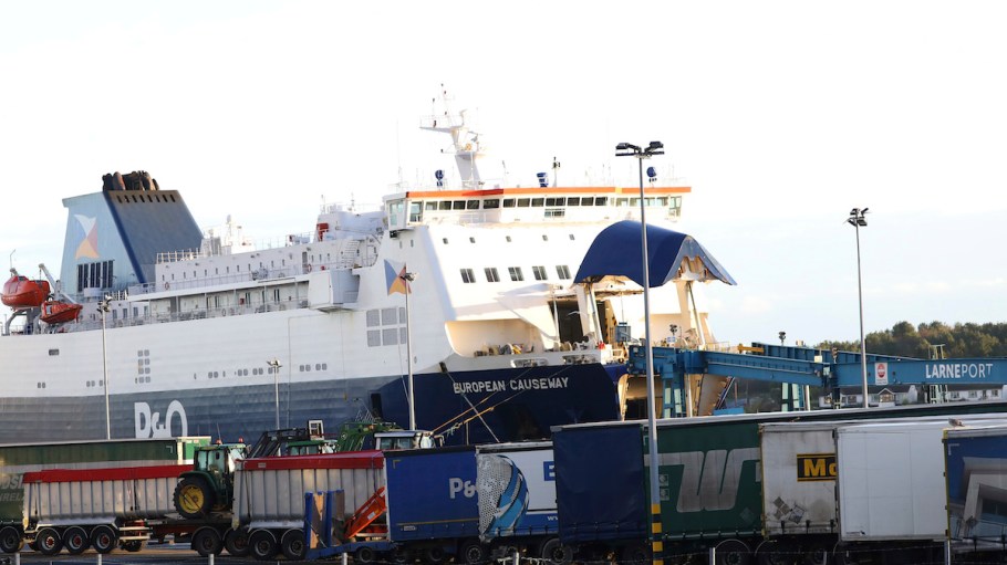 Layoffs over video at British shipping company P&O Ferries sparked worker protests in Britain Friday as unions push for government action.