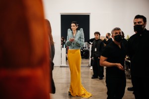 Backstage at Rick Owens RTW Fall 2022