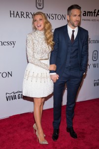 Blake Lively and Ryan Reynolds attend amfAR's New York Gala honoring Harvey Weinstein at Cipriani Wall Street on Wednesday, Feb. 10, 2016, in New York. (Photo by Charles Sykes/Invision/AP)