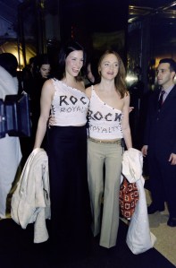 Liv Tyler and Stella McCartney attend the Metropolitan Museum of Art Costume Institute "Rock Style" exhibition opening and gala on December 7, 1999.
