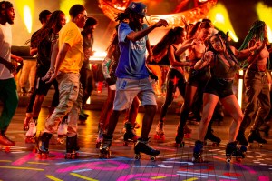 The scene at Flipper's Roller Boogie Palace NYC Opening at Rockefeller Center