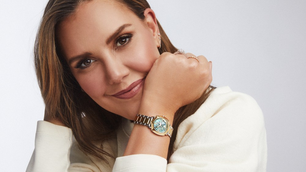 Kendra Scott in her new watch design.
