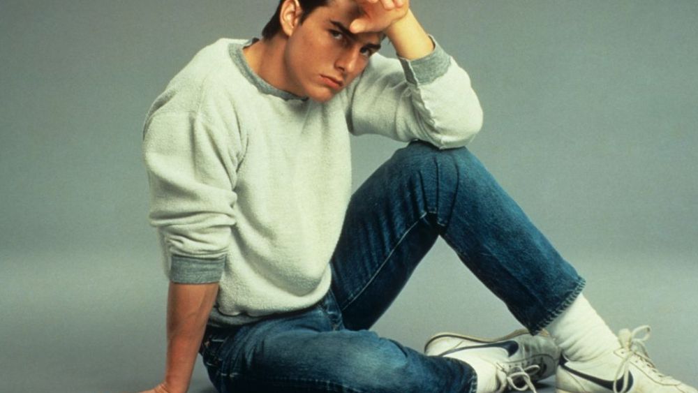 nike, nike 50th anniversary, celebrities in nike, celebs in nike, nike 50 years, 50th anniversary nike, nike, nike sneakers, nike shoes, nike brand, tom cruise, tom cruise risky business, tom cruise top gun, tom cruise top gun 2, top gun 2, vintage nike, vintage nike sneakers, nike through the years