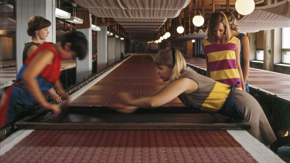 Employees at work at Marimekko.
