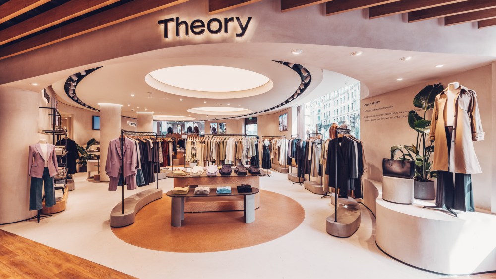 Theory store entrance from Uniqlo Regent Street store