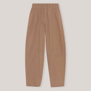 Ganni COTTON CREPE PANTS
