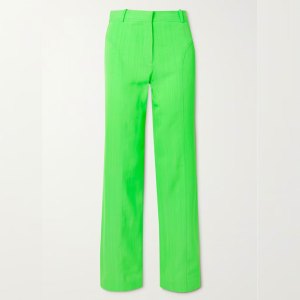 JACQUEMUS Meloia paneled neon canvas straight-leg pants