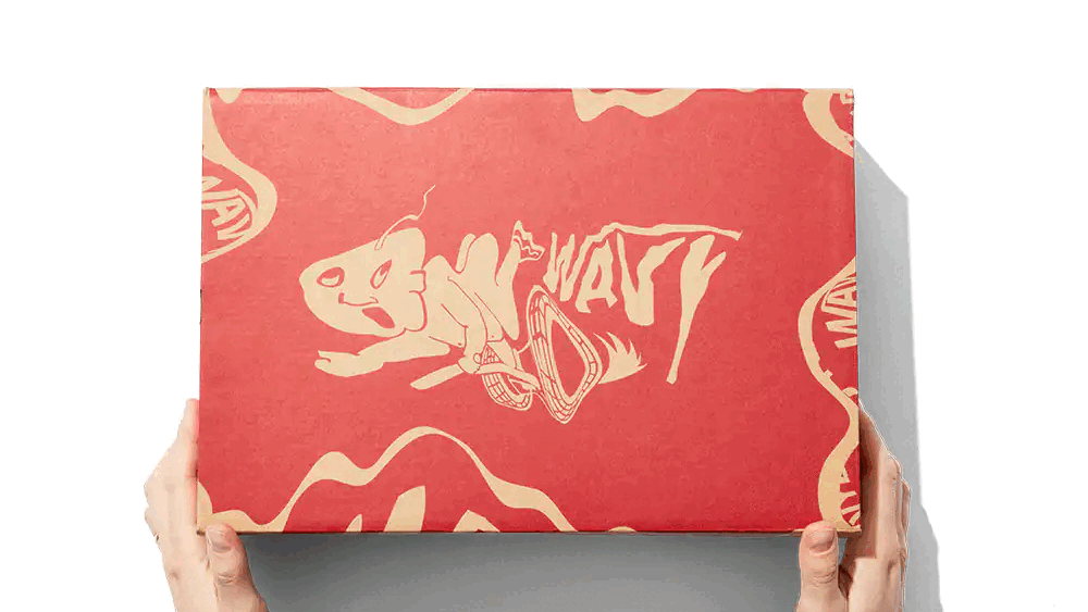 Vans claims that the Wavy Baby's box infringes on its own shoe box trade dress
