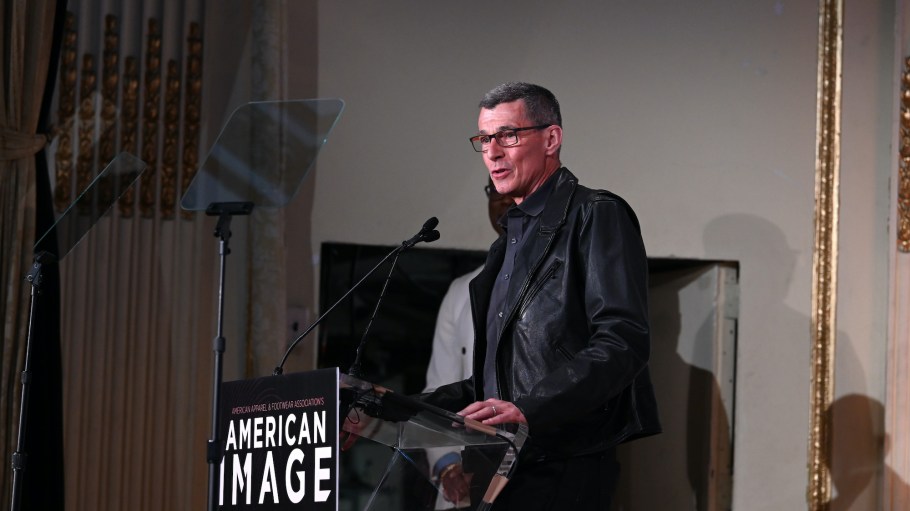 LS&Co. president and CEO Chip Bergh accepts his award for "Person of the Year."